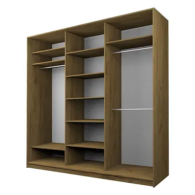 картинка Шкаф-купе 3-х дверный МАКС с зеркалом по центру от магазина КУПИ КУПЕ